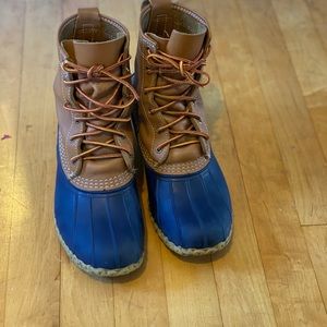 LL BEAN BOOTS, navy blue